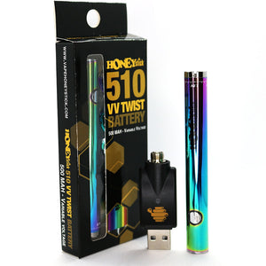 Twist 510 Vape Pen Battery (Multicolor)